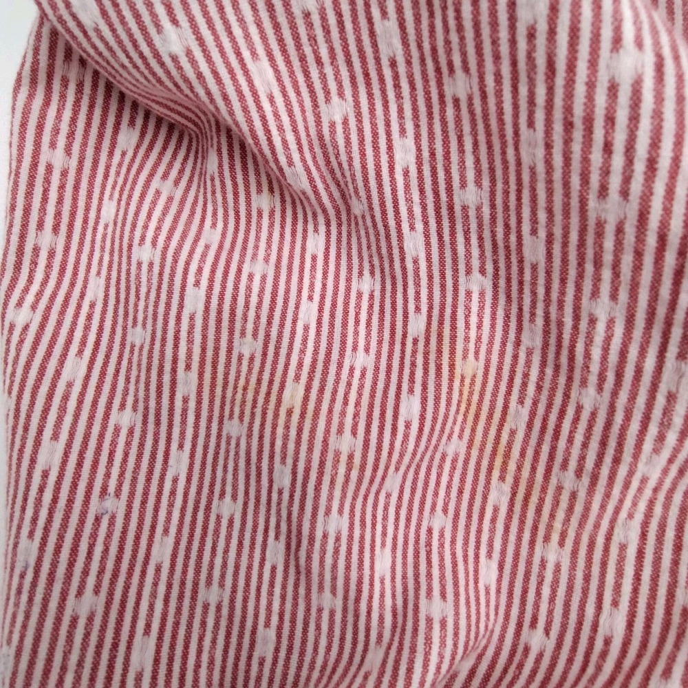 ✅👔🚨🎁🎄Rare KR3W Mens L Buttoned Up Collar Long Sleeve Shirt Red/White 📸SEE📏 - Picture 15 of 16